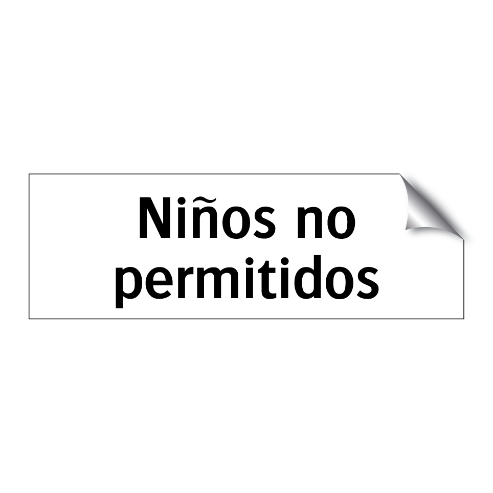 Niños no permitidos