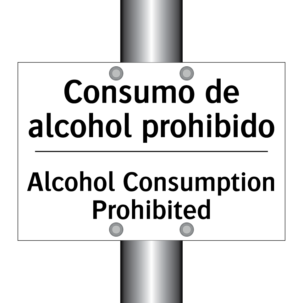 Consumo de alcohol prohibido - Alcohol Consumption Prohibited