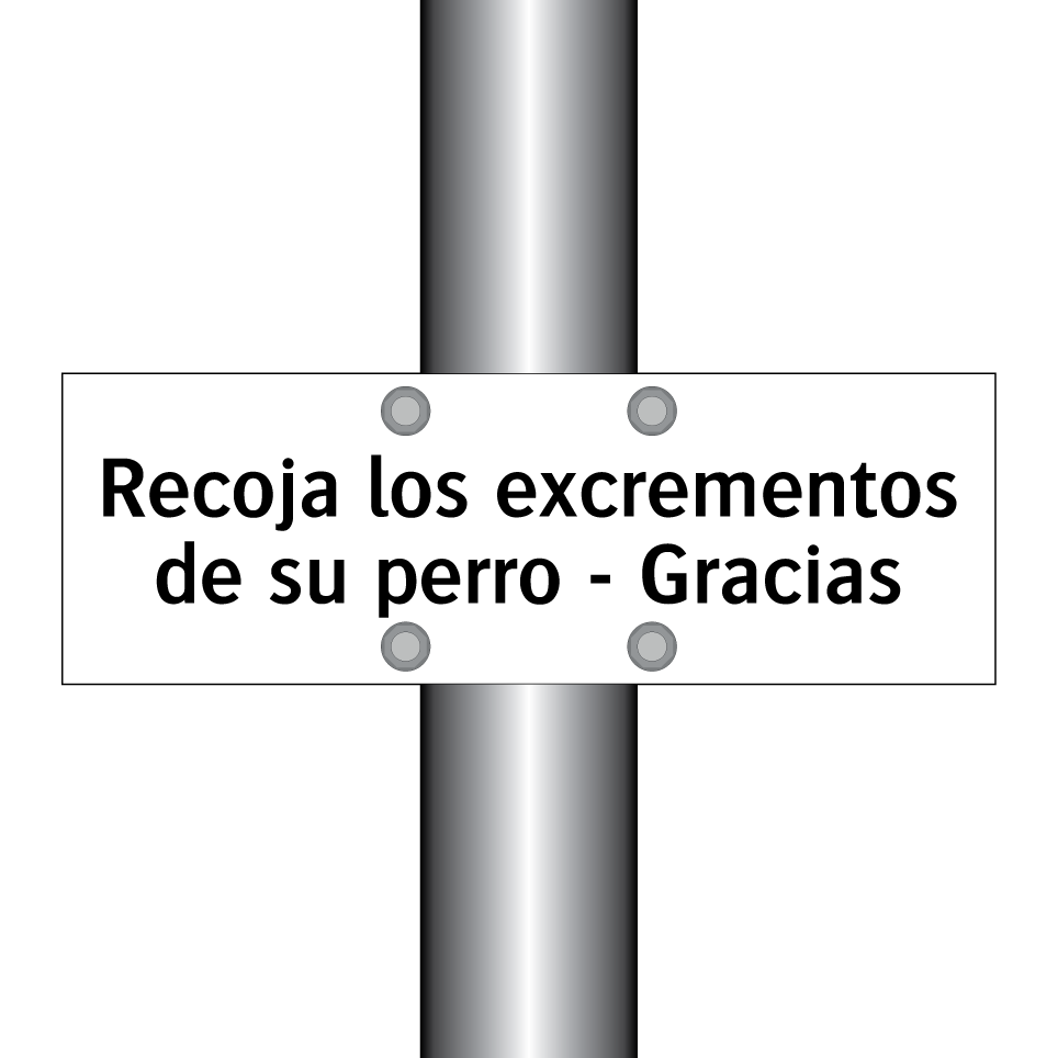 Recoja los excrementos de su perro - Gracias
