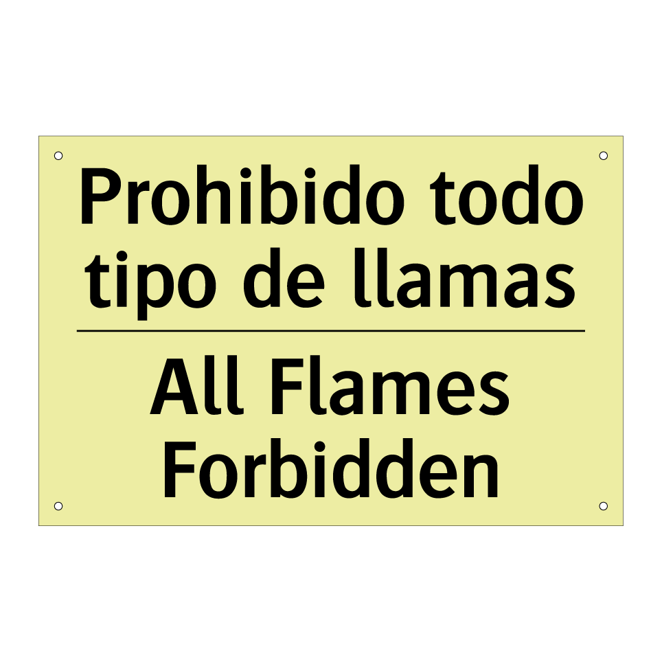 Prohibido todo tipo de llamas - All Flames Forbidden