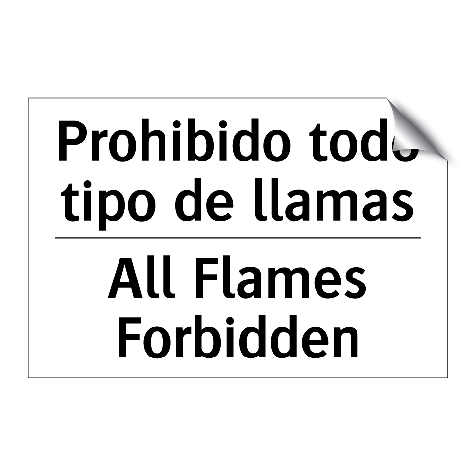 Prohibido todo tipo de llamas - All Flames Forbidden
