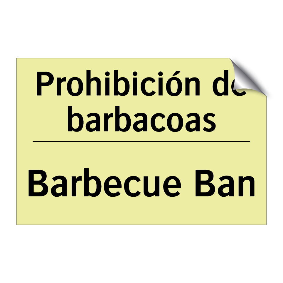 Prohibición de barbacoas - Barbecue Ban