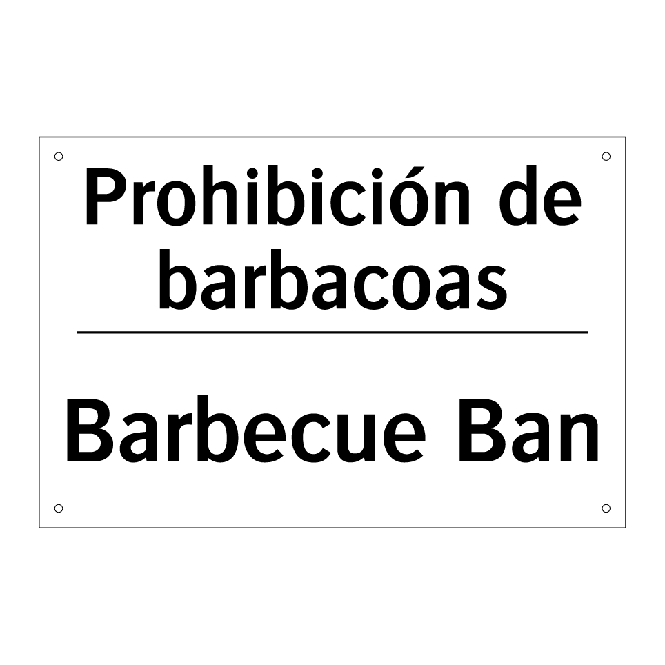 Prohibición de barbacoas - Barbecue Ban