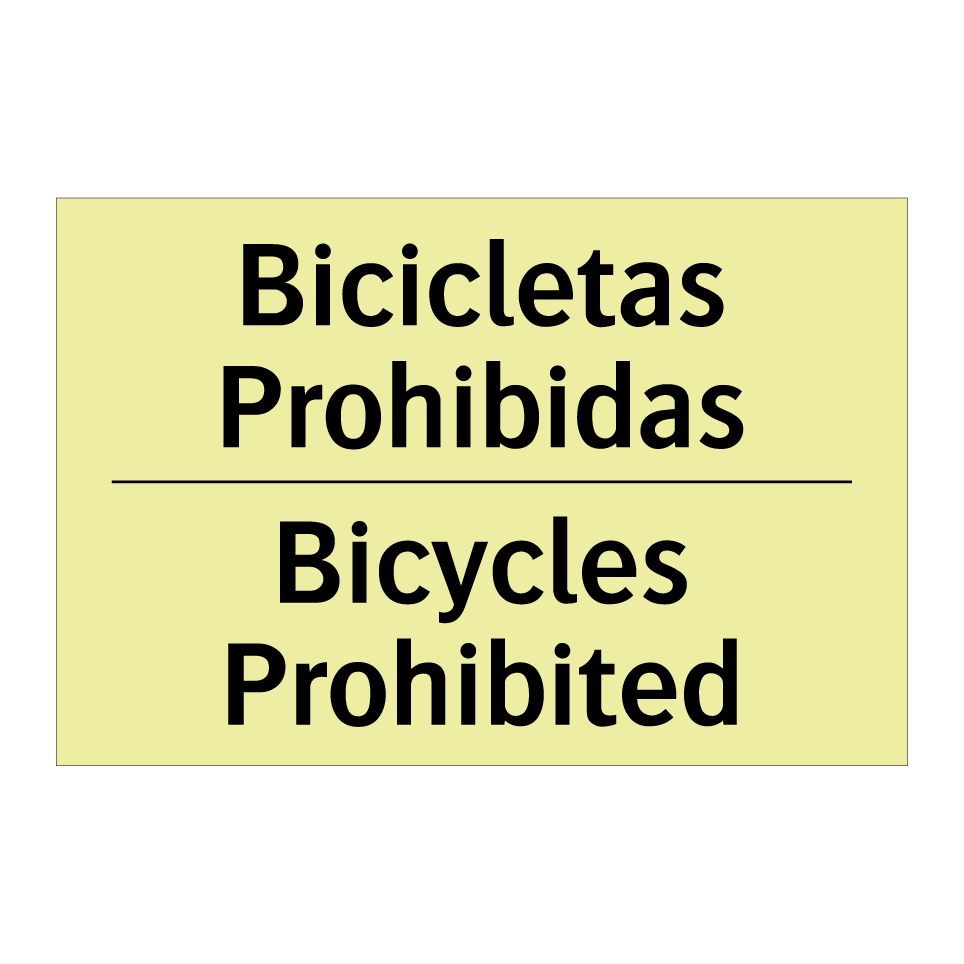 Bicicletas Prohibidas - Bicycles Prohibited