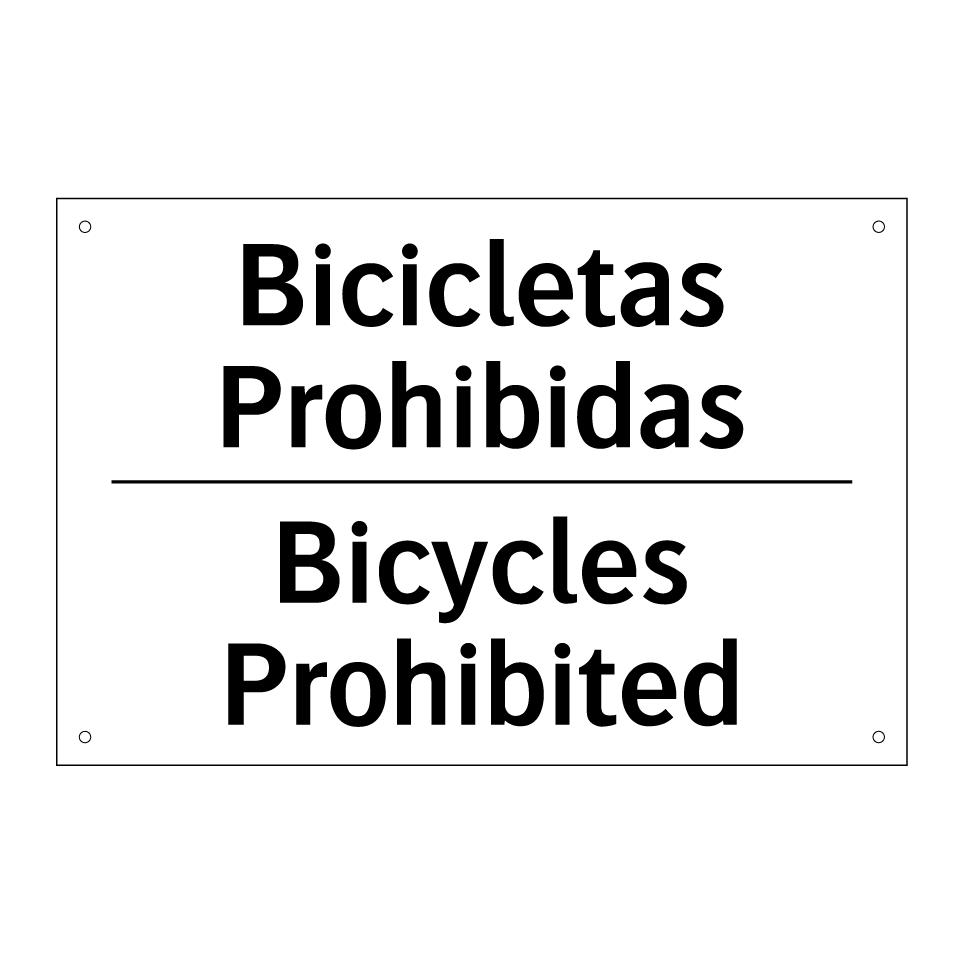 Bicicletas Prohibidas - Bicycles Prohibited