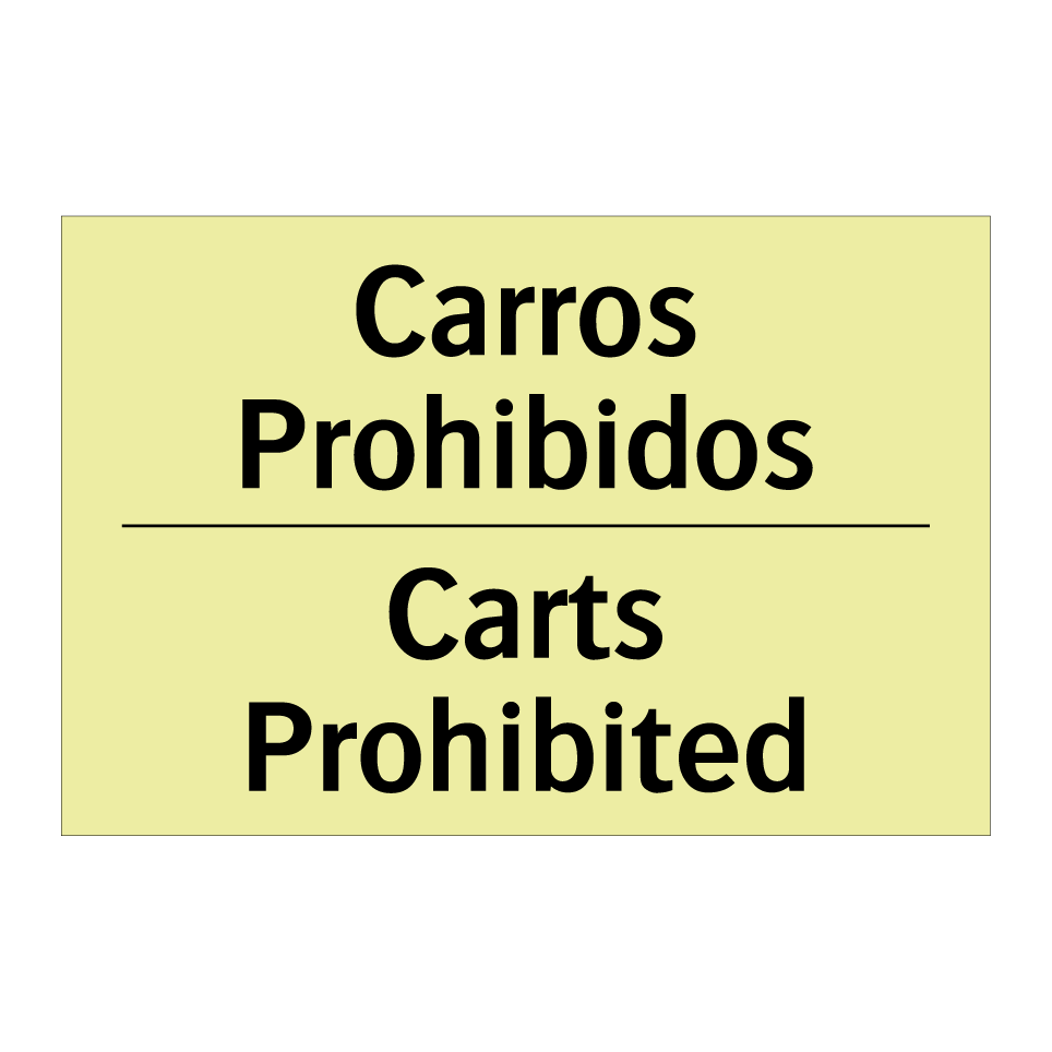 Carros Prohibidos - Carts Prohibited