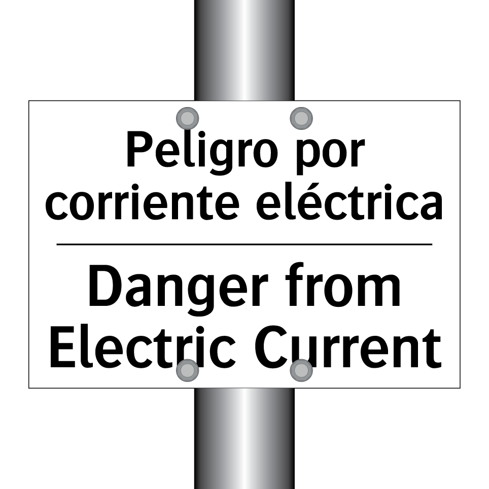 Peligro por corriente eléctrica - Danger from Electric Current