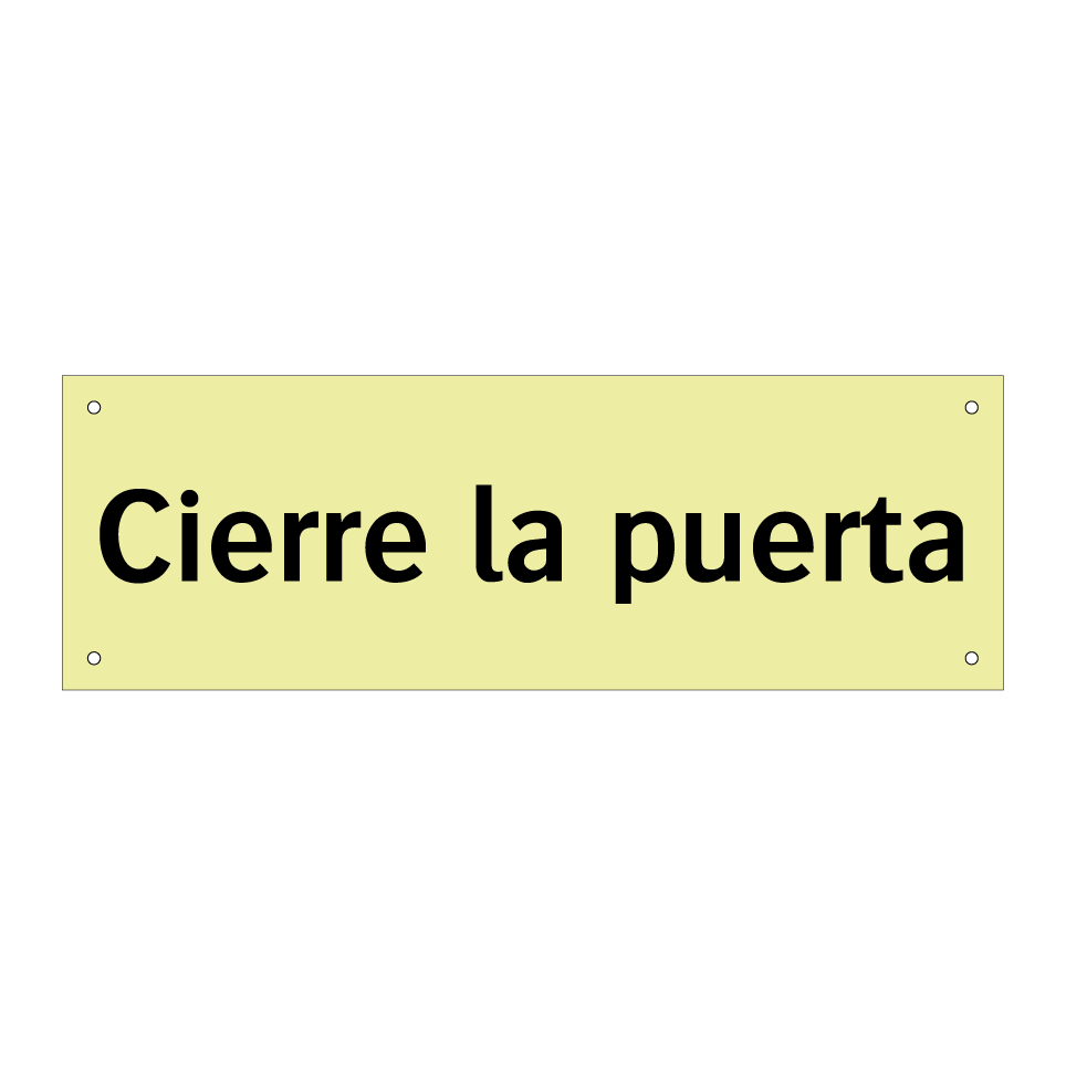 Cierre la puerta