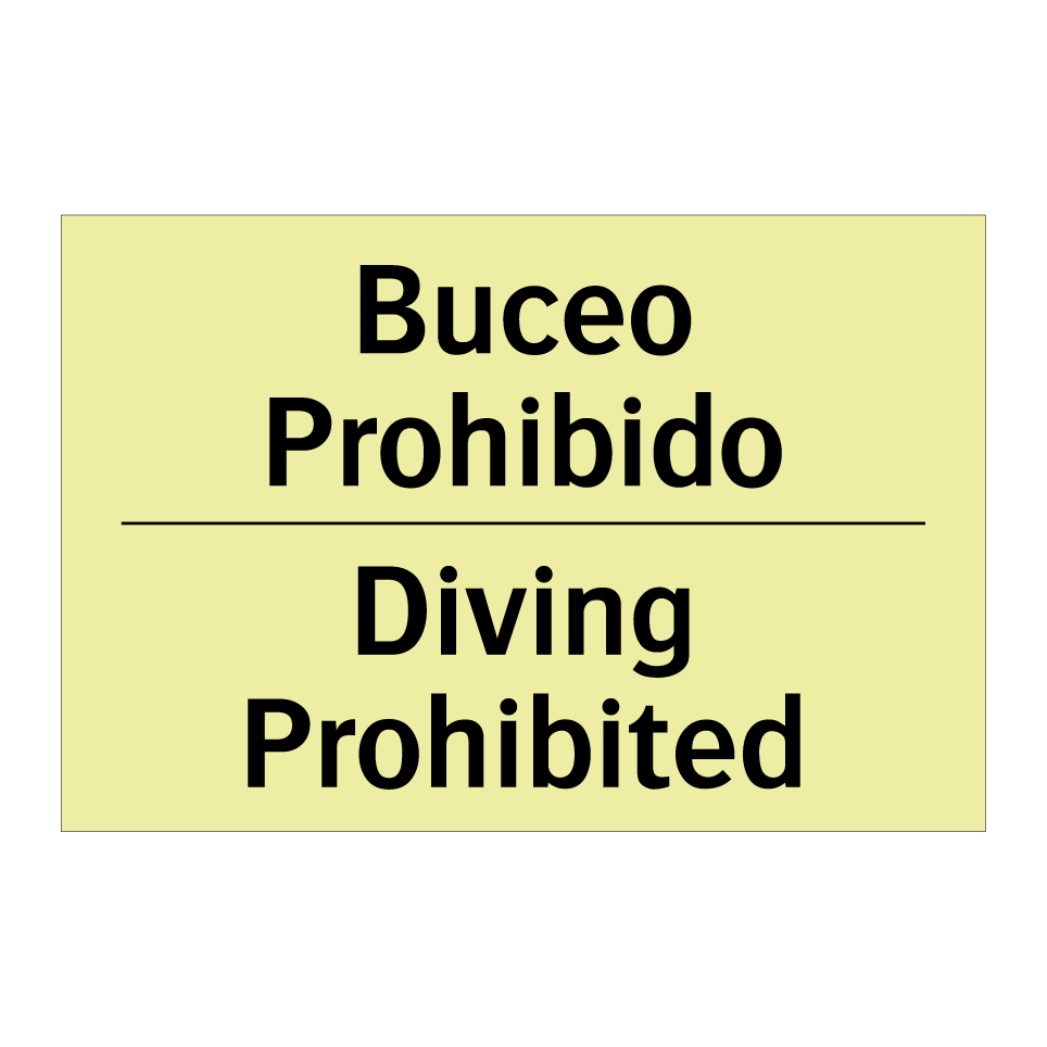 Buceo Prohibido - Diving Prohibited