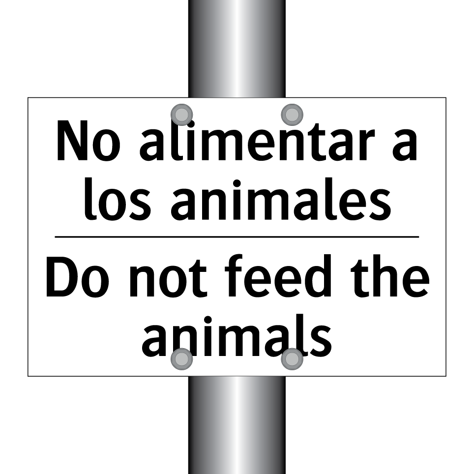 No alimentar a los animales - Do not feed the animals