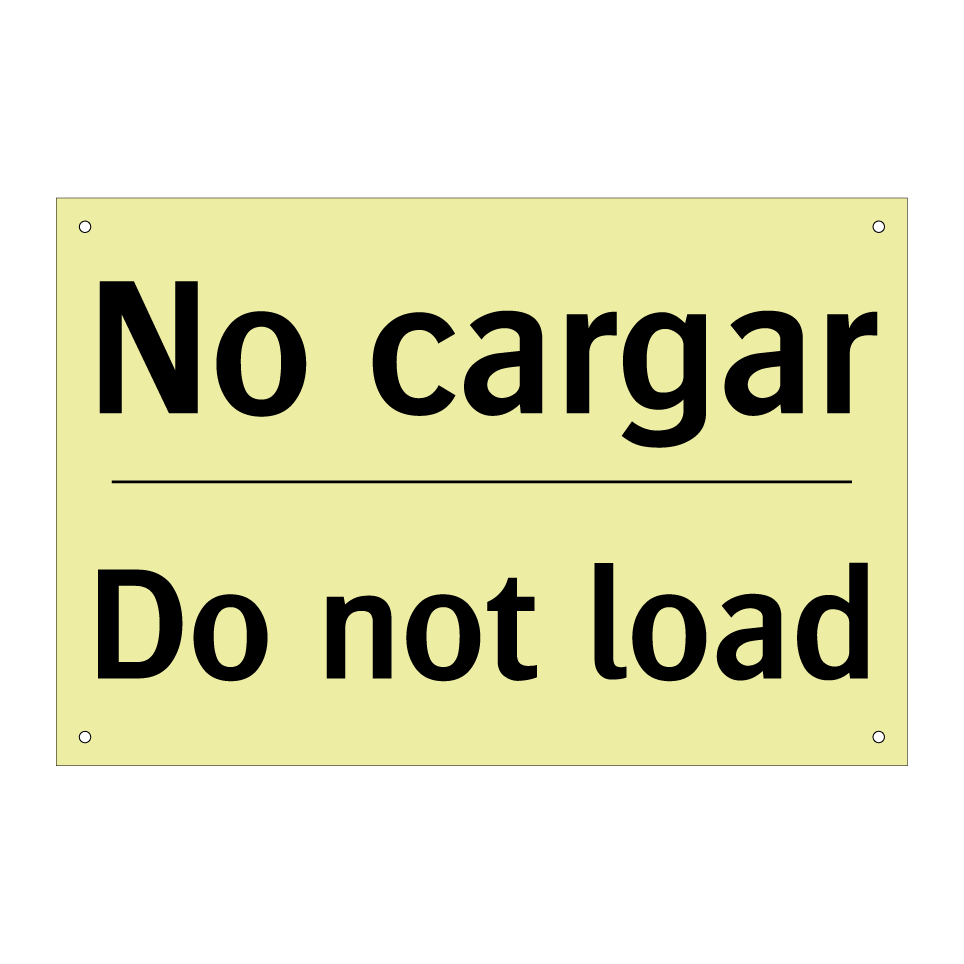 No cargar - Do not load