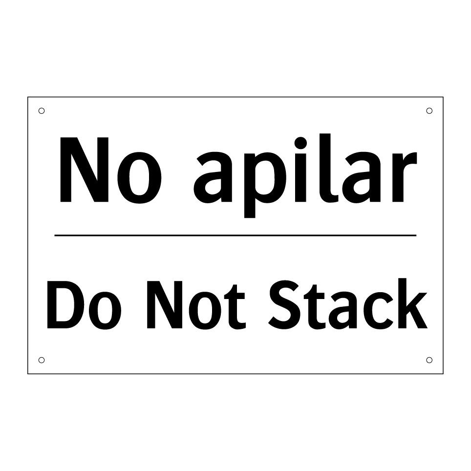 No apilar - Do Not Stack