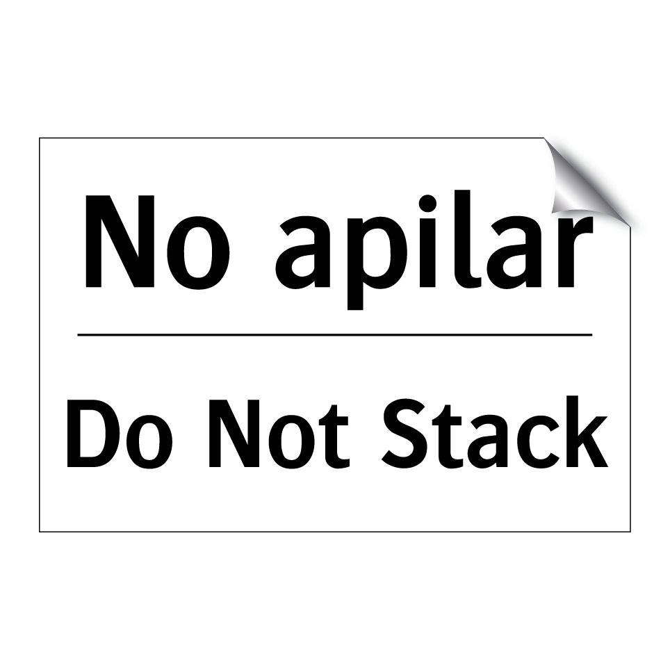 No apilar - Do Not Stack
