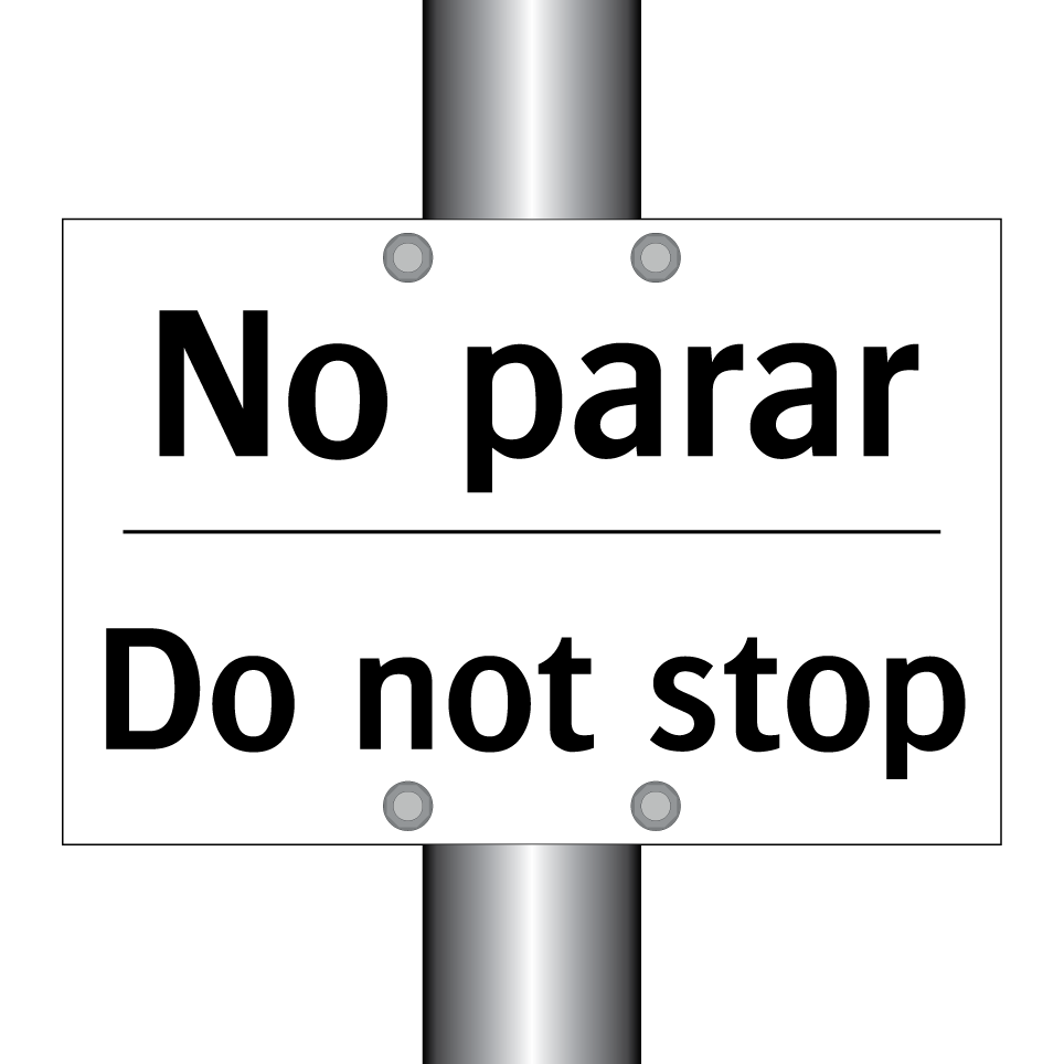 No parar - Do not stop