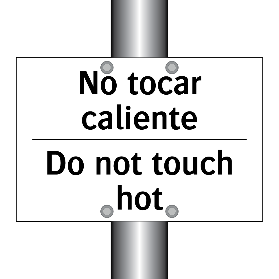 No tocar caliente - Do not touch hot