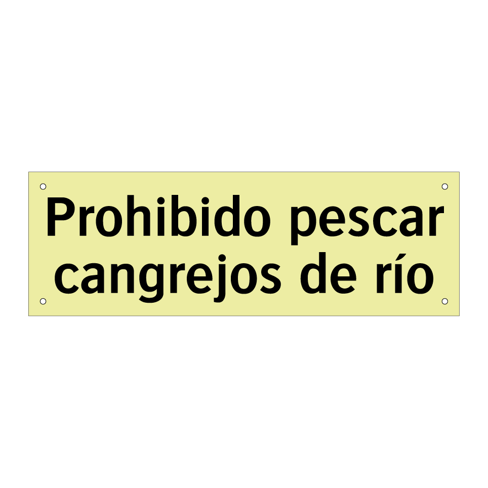 Prohibido pescar cangrejos de río