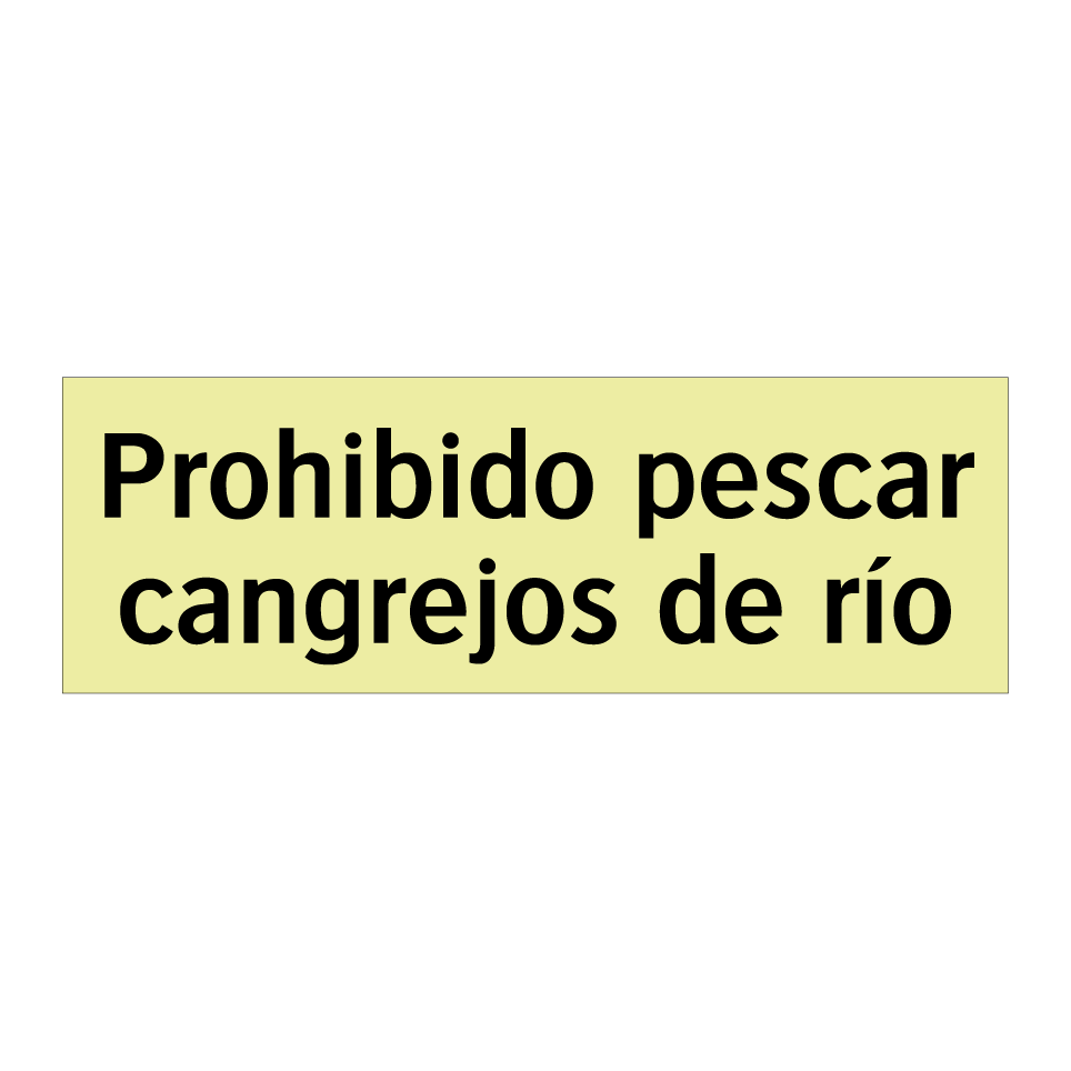 Prohibido pescar cangrejos de río