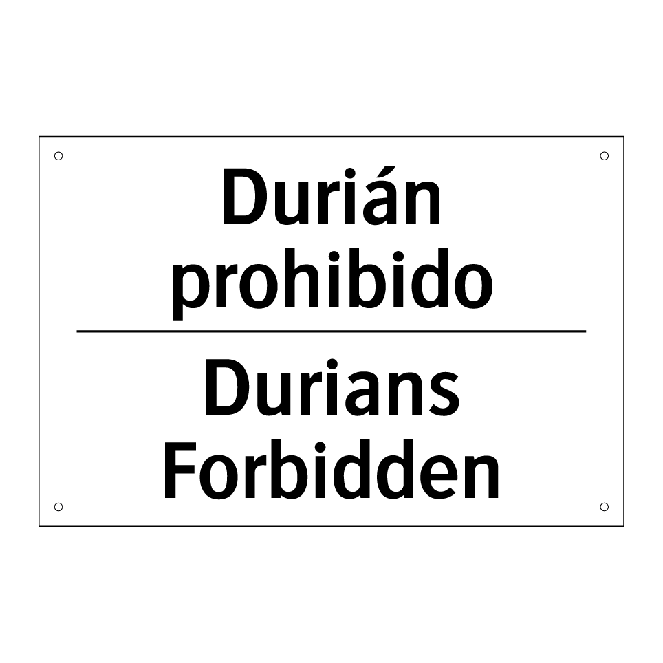 Durián prohibido - Durians Forbidden