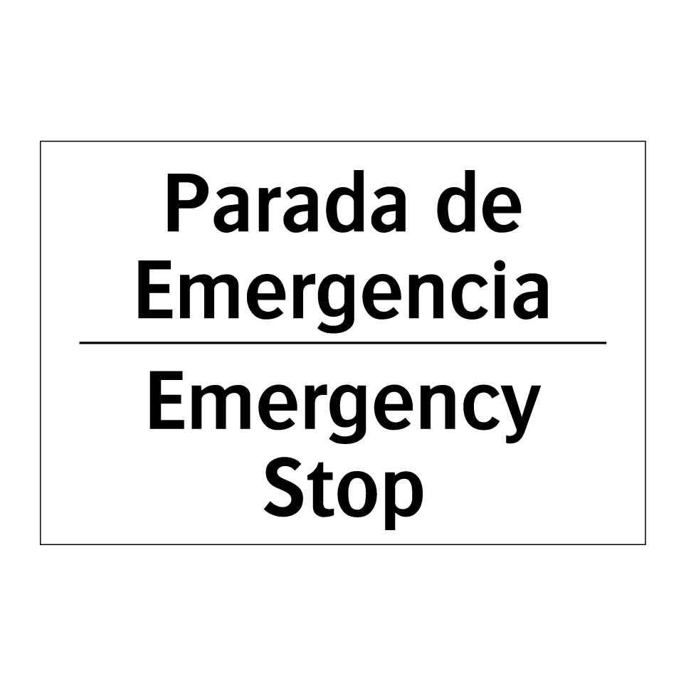 Parada de Emergencia - Emergency Stop