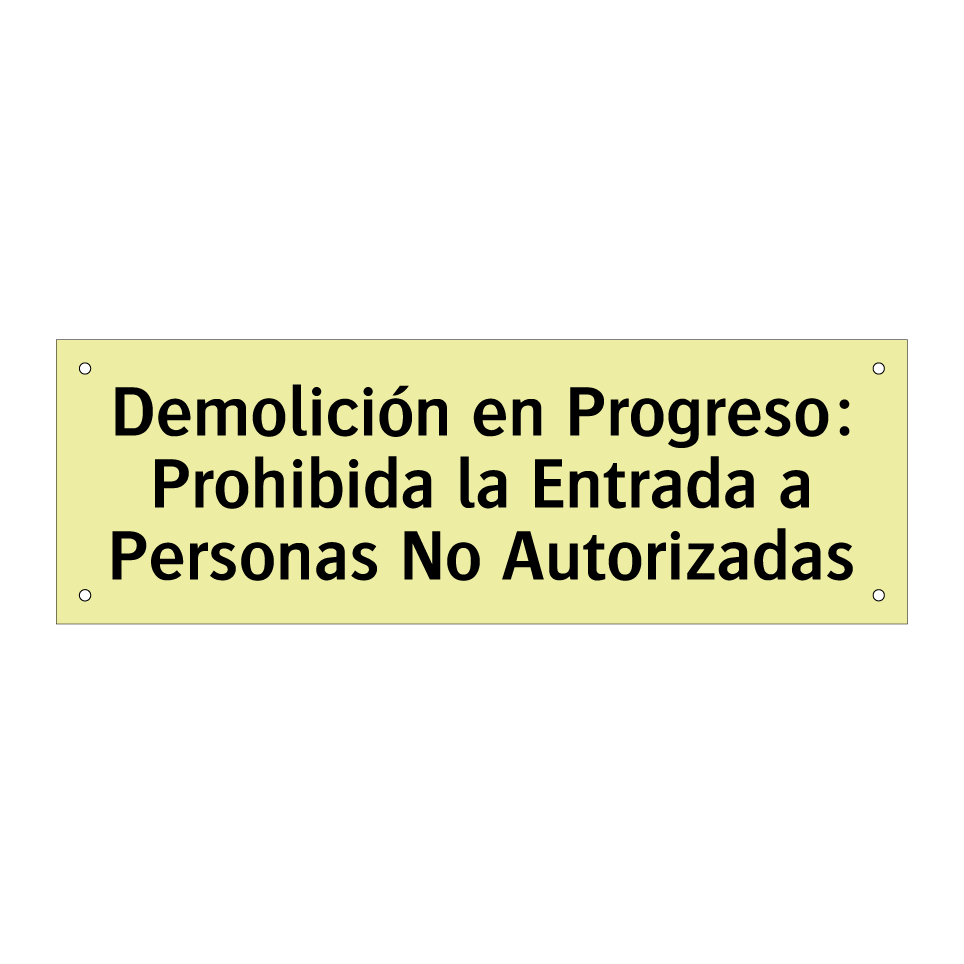 Demolición en Progreso: Prohibida la Entrada a Personas No Autorizadas