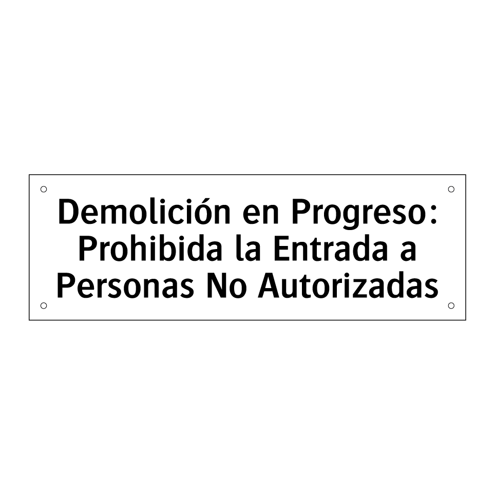 Demolición en Progreso: Prohibida la Entrada a Personas No Autorizadas