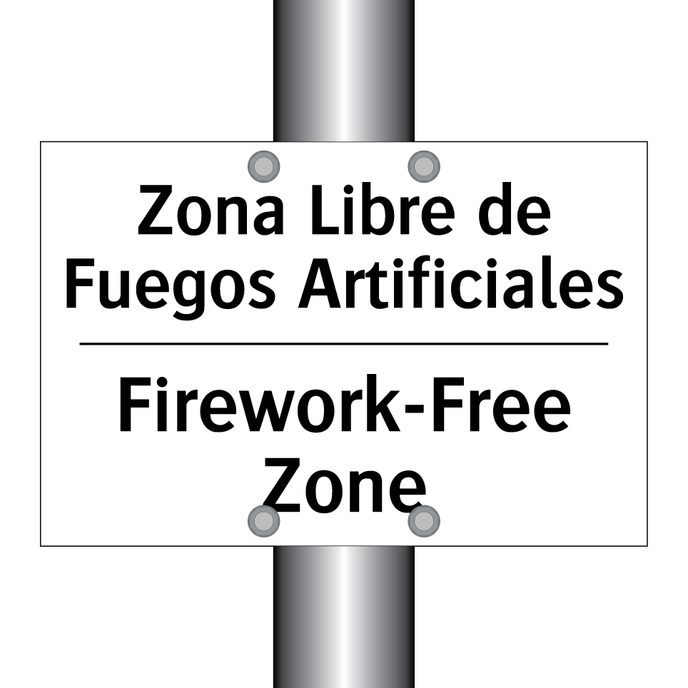 Zona Libre de Fuegos Artificiales - Firework-Free Zone