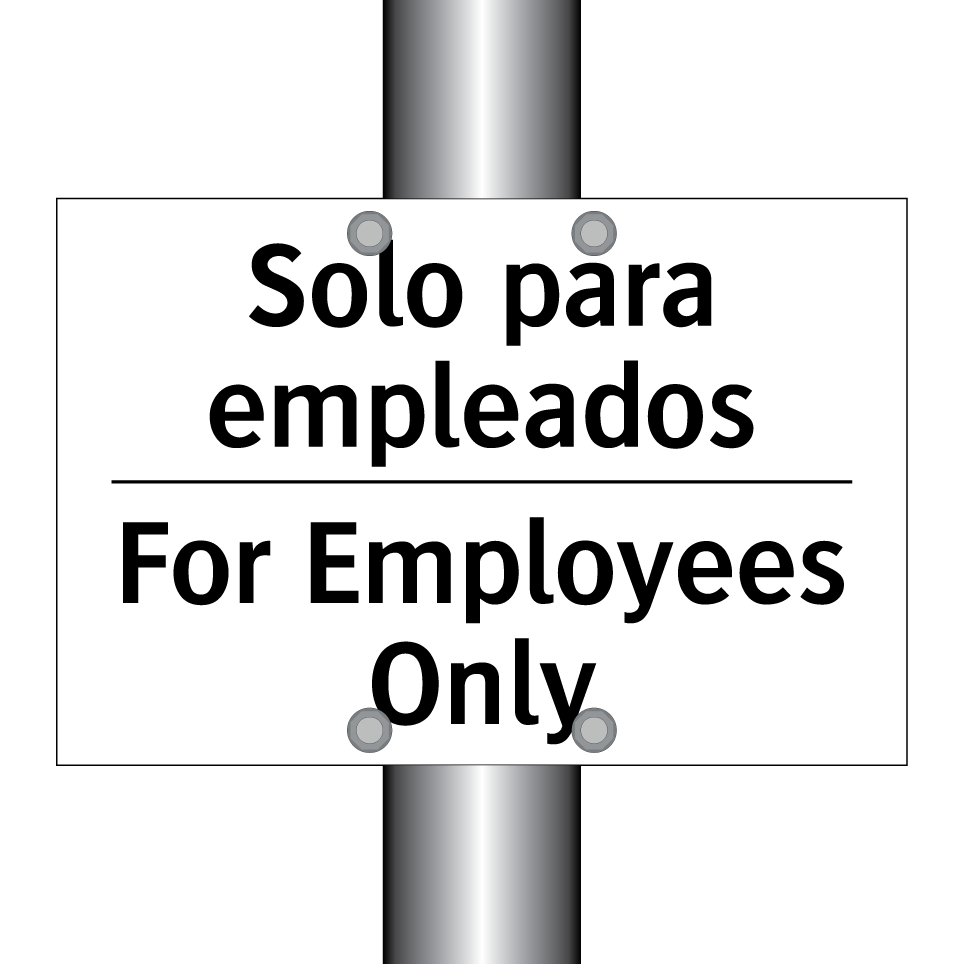 Solo para empleados - For Employees Only
