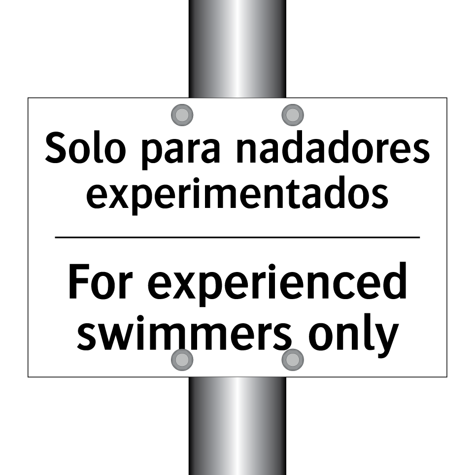 Solo para nadadores experimentados - For experienced swimmers only