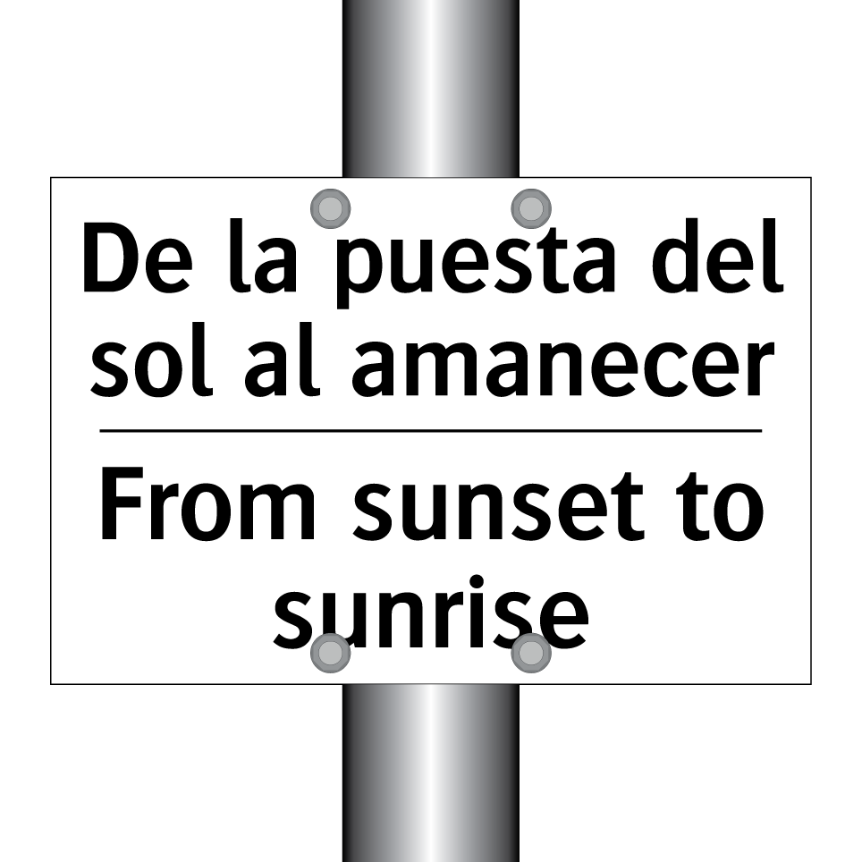 De la puesta del sol al amanecer - From sunset to sunrise
