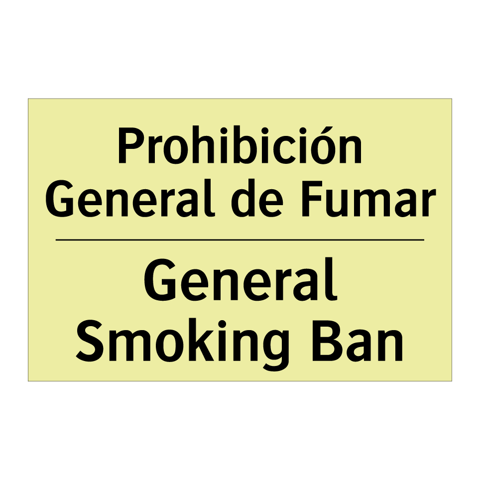 Prohibición General de Fumar - General Smoking Ban