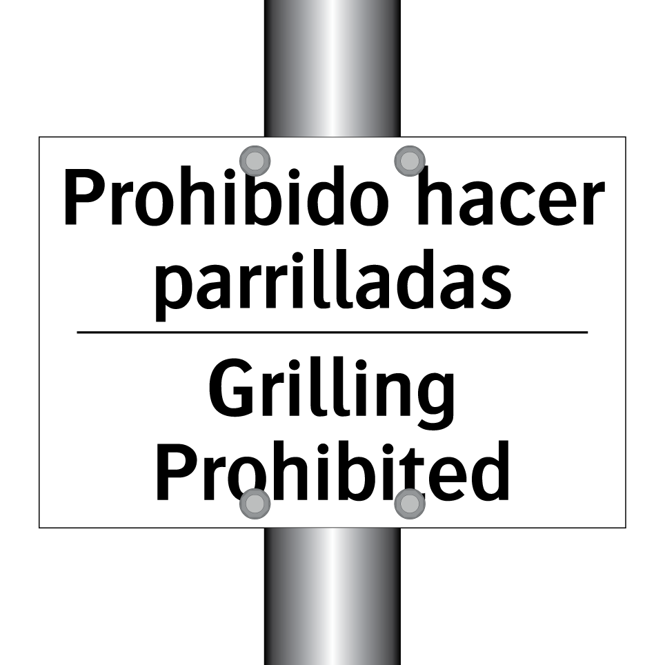 Prohibido hacer parrilladas - Grilling Prohibited