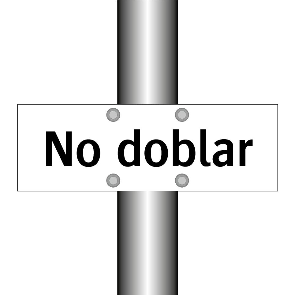 No doblar