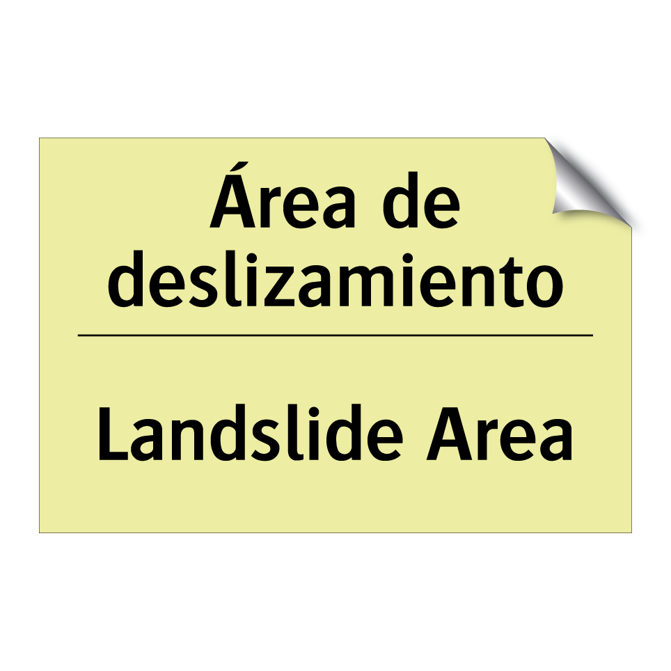 Área de deslizamiento - Landslide Area