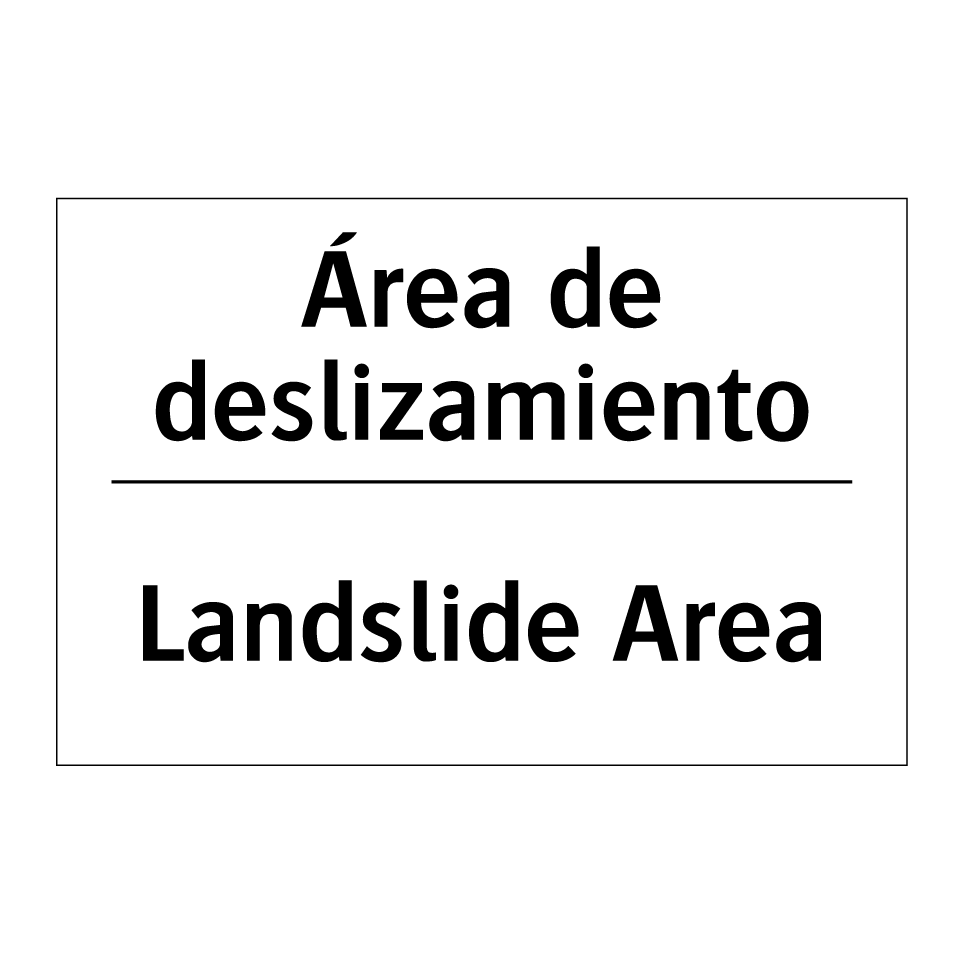 Área de deslizamiento - Landslide Area