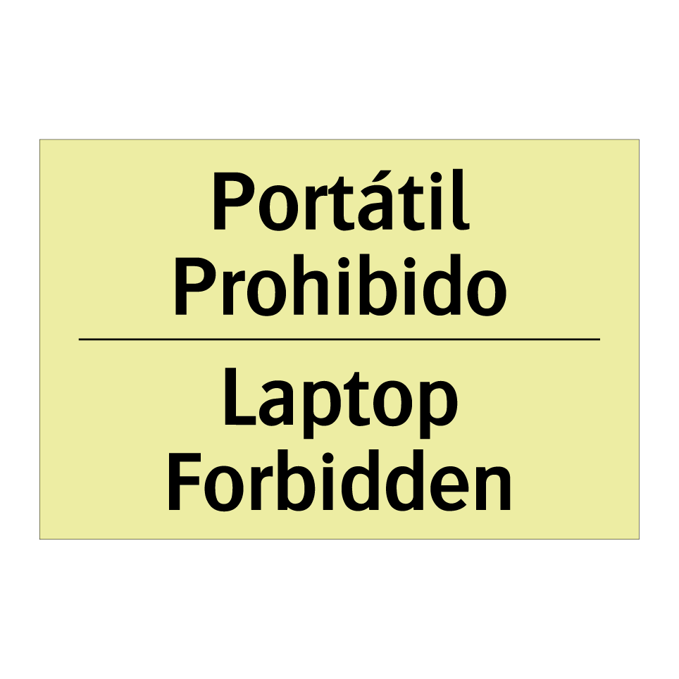 Portátil Prohibido - Laptop Forbidden