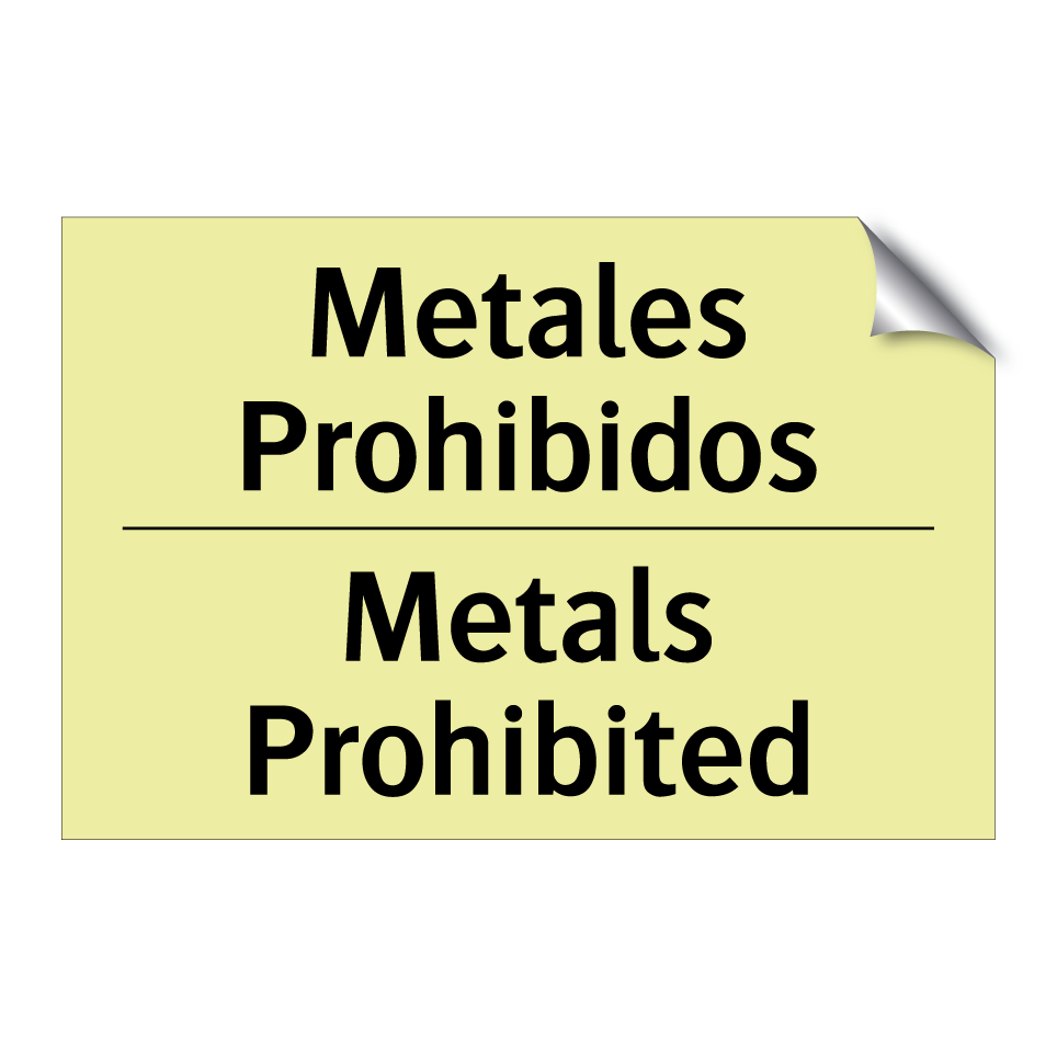 Metales Prohibidos - Metals Prohibited