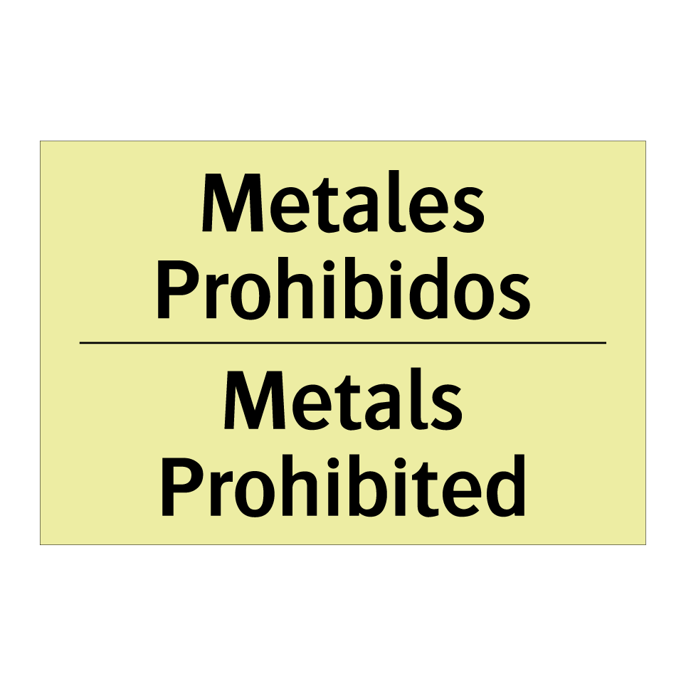 Metales Prohibidos - Metals Prohibited