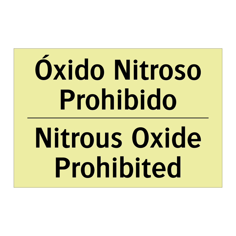 Óxido Nitroso Prohibido - Nitrous Oxide Prohibited