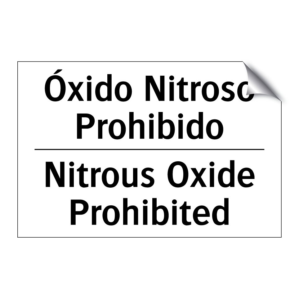 Óxido Nitroso Prohibido - Nitrous Oxide Prohibited