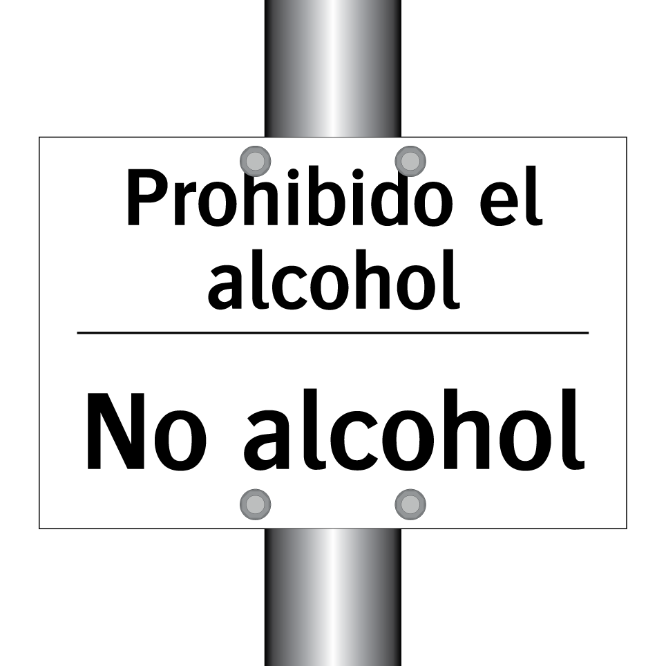 Prohibido el alcohol - No alcohol