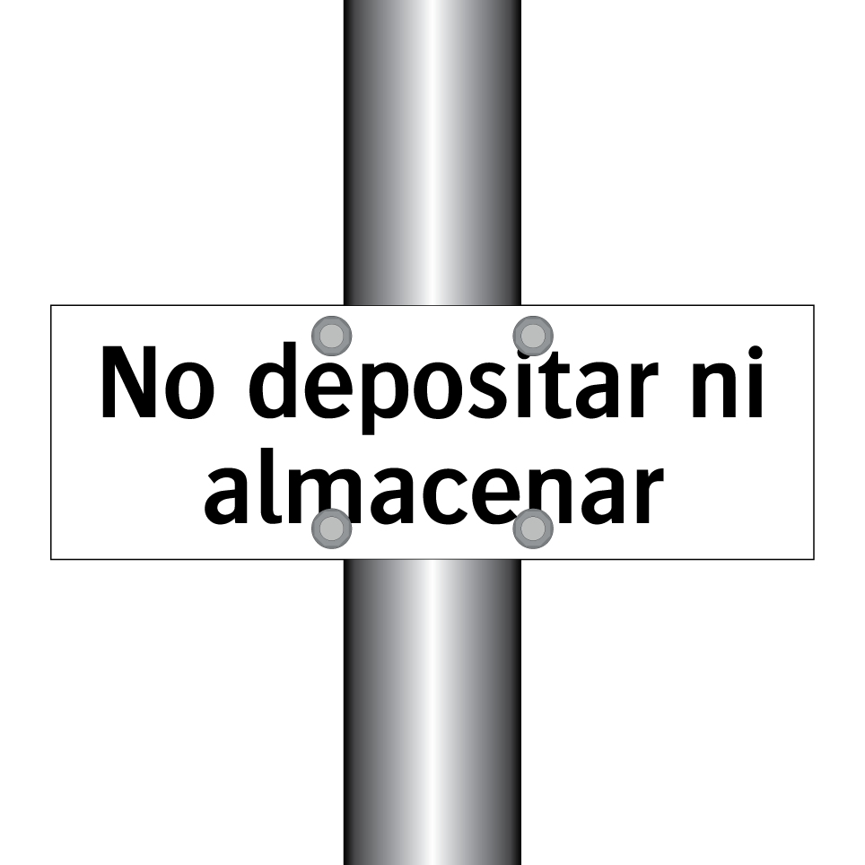 No depositar ni almacenar