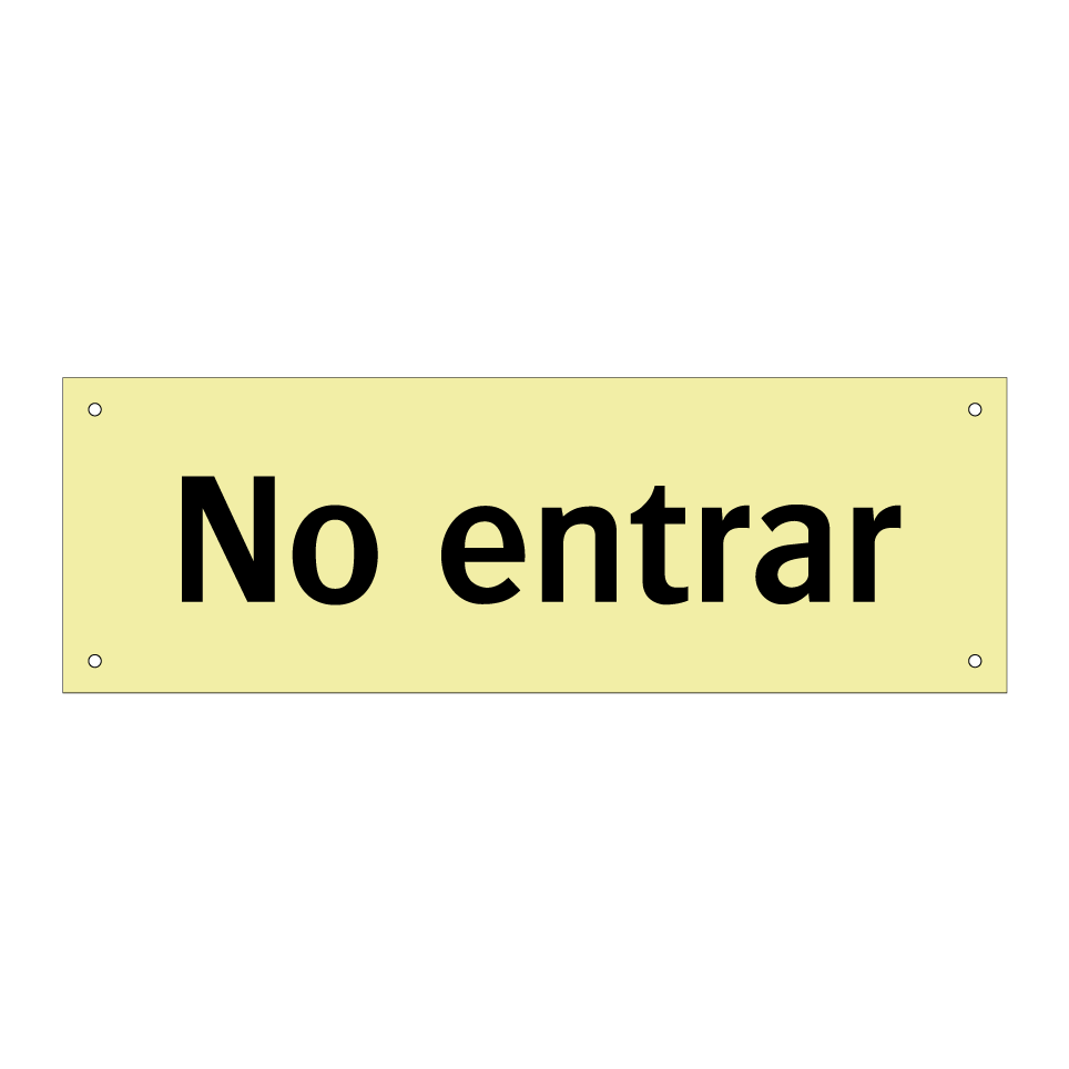 No entrar