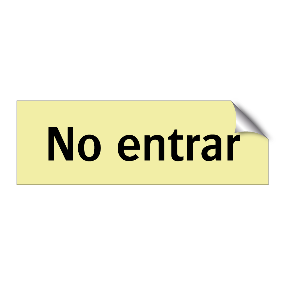 No entrar