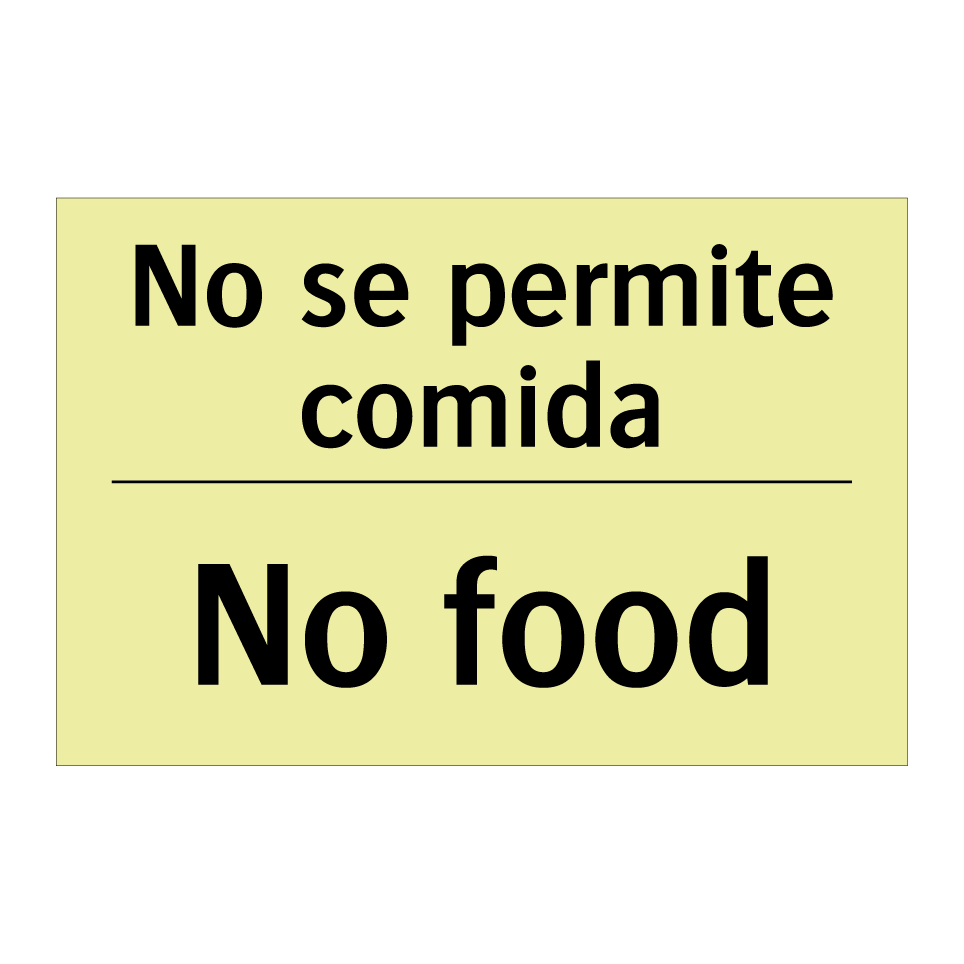 No se permite comida - No food