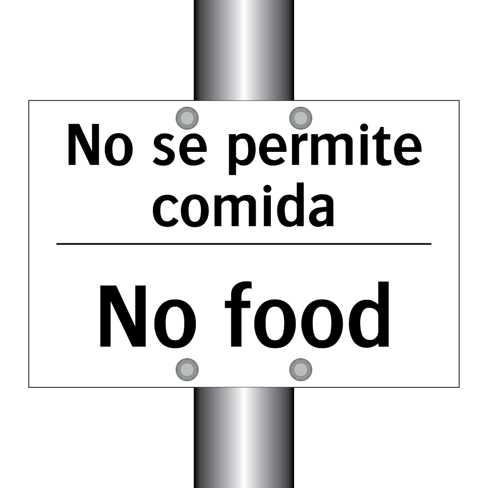 No se permite comida - No food