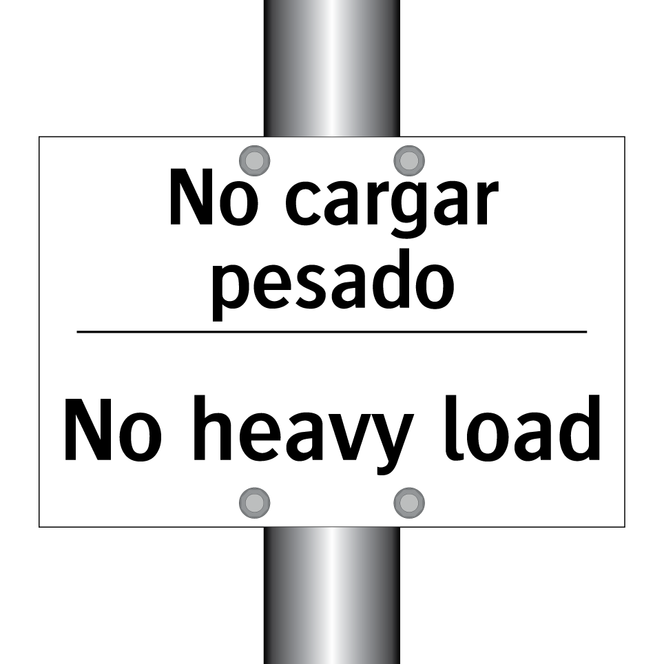 No cargar pesado - No heavy load