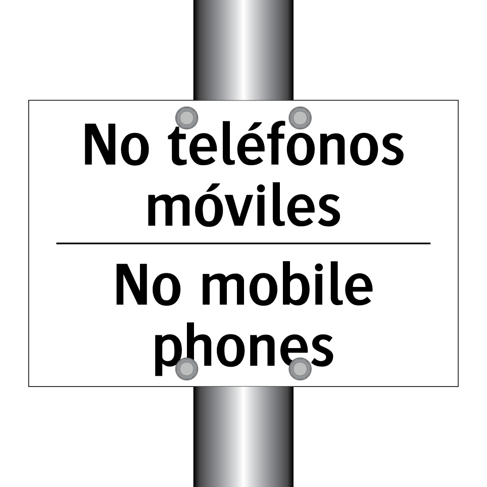 No teléfonos móviles - No mobile phones