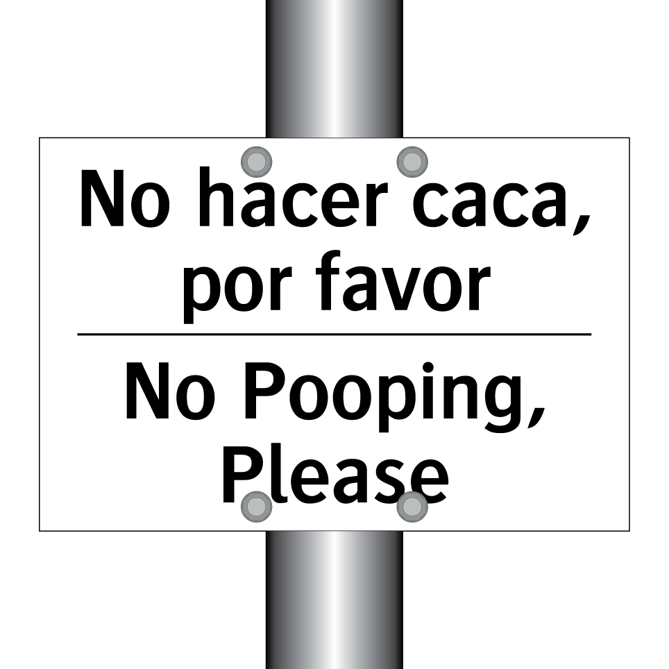 No hacer caca, por favor - No Pooping, Please