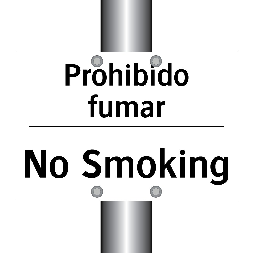 Prohibido fumar - No Smoking