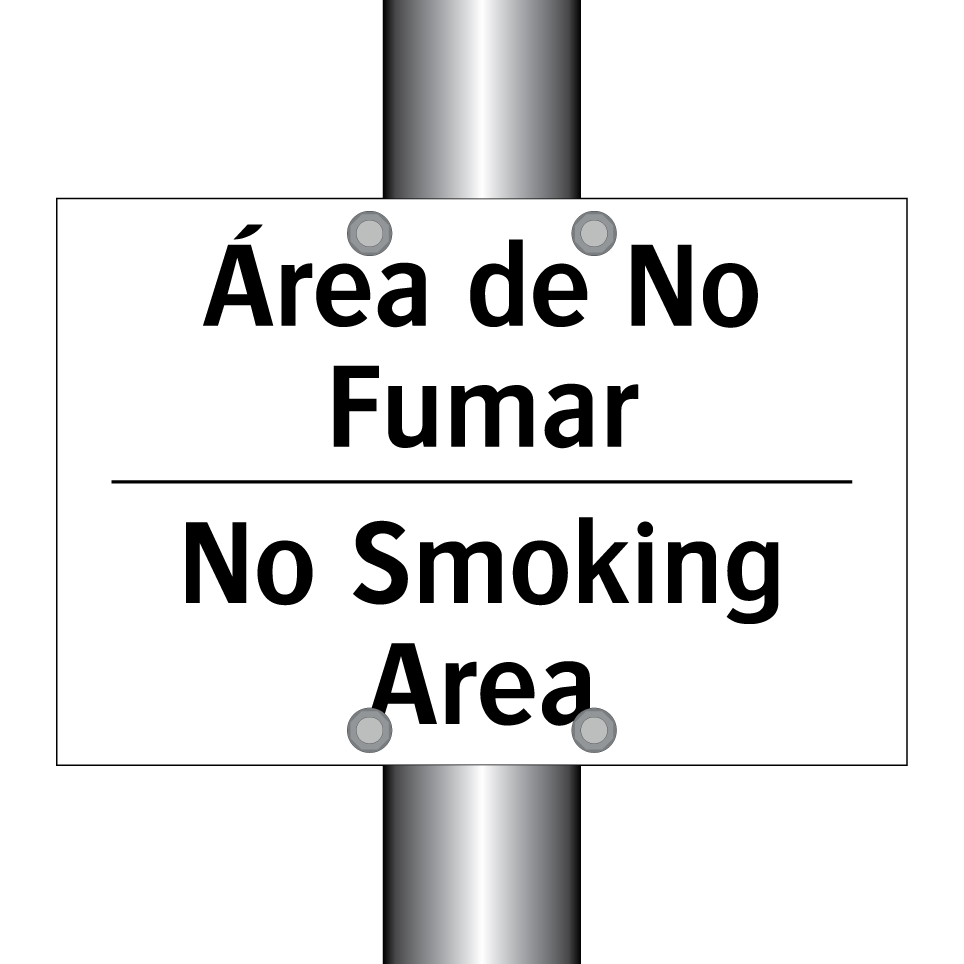 Área de No Fumar - No Smoking Area